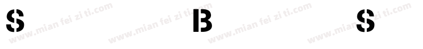 Stencil Becker Solid英文字体字体转换